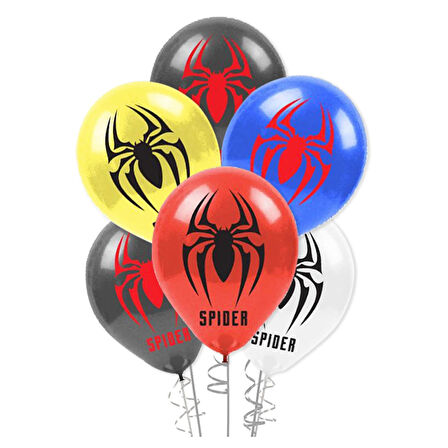 Spider Baskılı Balon 12"