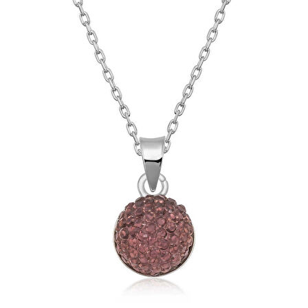 Supertrend Gümüş Kristal Taşlı Kadın Kolye