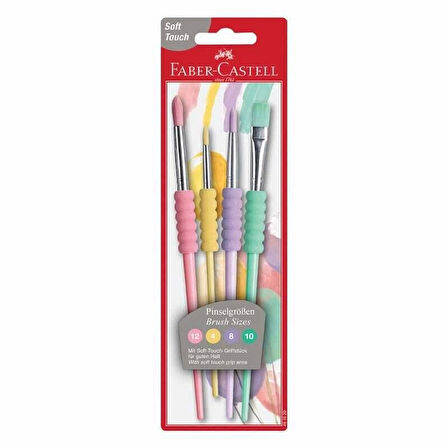 Supertrend Soft Touch Fırça Seti 4'lü Pastel Renkler