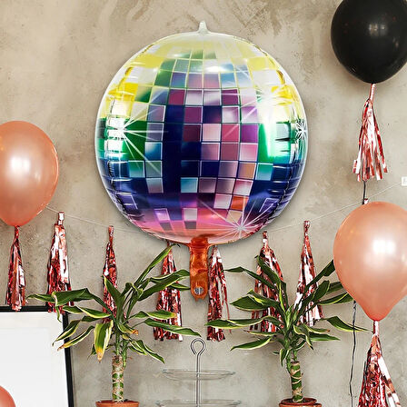 32" Disko Topu Folyo Balon -Çok Renkli-
