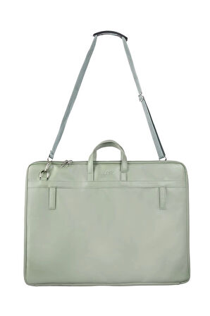 Supertrend Deri Proje Resim Çantası 40x55 cm. PASTEL MİNT YEŞİLİ