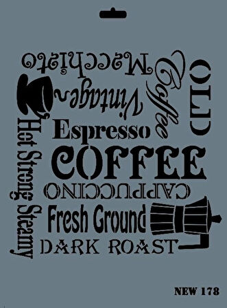 Supertrend Stencil Boyama Şablonu 25x35 cm. NEW-178