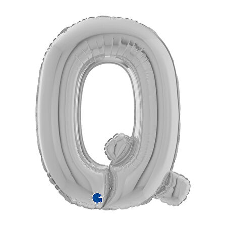 Q Harf Supertrend Gümüş Folyo Balon 26"