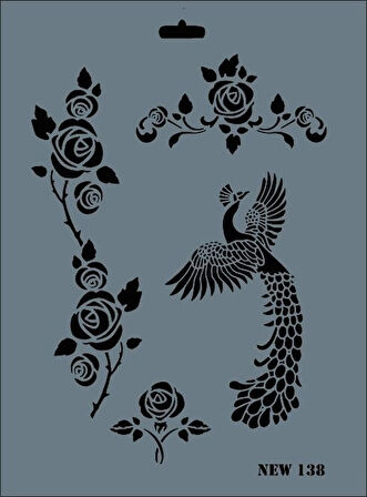 Supertrend Stencil Boyama Şablonu 25x35 cm. NEW-138