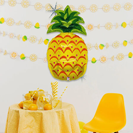 Sparkling Pineapple Supertrend Folyo Balon 37"