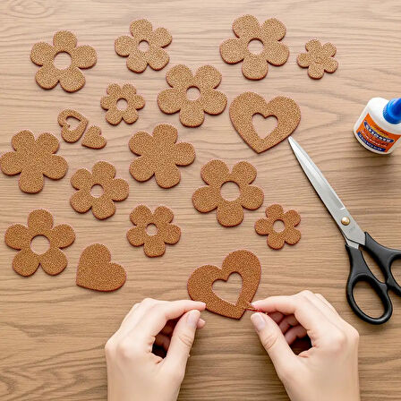 Eva Tabaka 50x70 Simli Kahverengi 10lu