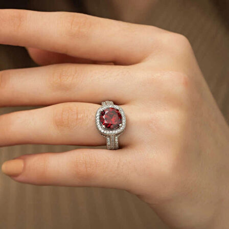 Supertrend Gümüş Baget Yuvarlak Kadın Yüzük