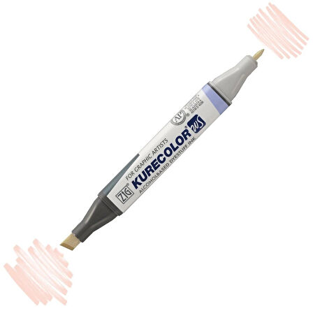 Supertrend Kurecolor Twin S Grafik Çizim Marker Kalemi 740 Pale Blush