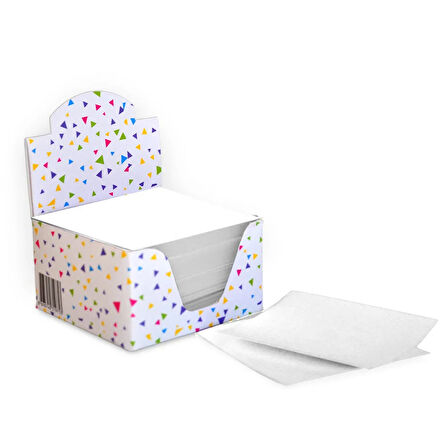 Beyaz Küp Blok Not 8x8