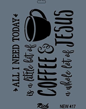 Supertrend Stencil Boyama Şablonu 25x35 cm. NEW-417