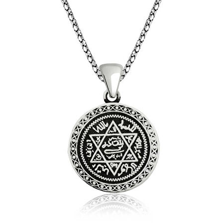 Supertrend Gümüş Süleyman Mührü Kolye