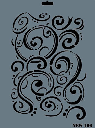 Supertrend Stencil Boyama Şablonu 25x35 cm. NEW-186