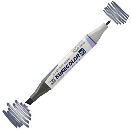 Supertrend Kurecolor Twin S Grafik Çizim Marker Kalemi 828 Gray
