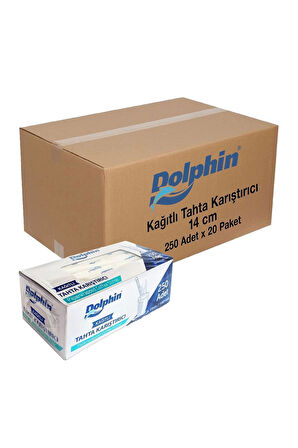 Supertrend Kağıtlı Tahta Karıştırıcı 14cm 250 Adet x 20 Paket (Koli)