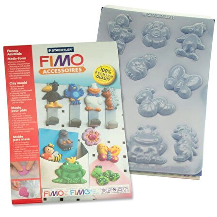 Supertrend Fimo Clay Mould Polimer Kil Şekillendirme Kalıbı FUNNY ANIMALS