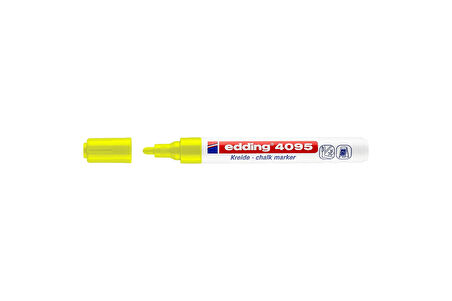 Supertrend 4095 Kara Tahta ve Cam için Likit Tebeşir Kalemi 3 mm Yuvarlak Uç FOSFORLU SARI