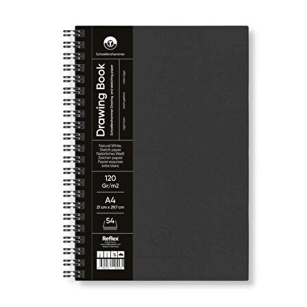 Supertrend Drawing Pad Sert Kapak Eskiz Çizim Defteri 120 gr. A4 54 yaprak SİYAH