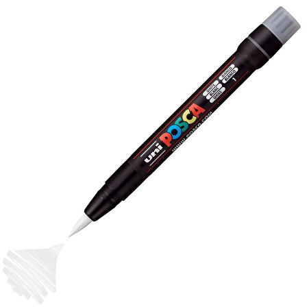 Supertrend Posca PCF-350 Boyama Markörü 1-10 mm. Fırça Uç BEYAZ