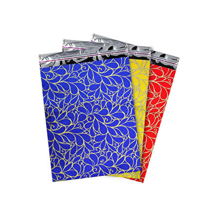 Desenli Lüks Metalize Poşet 20x25