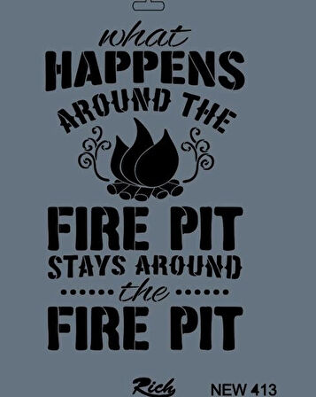 Supertrend Stencil Boyama Şablonu 25x35 cm. NEW-413