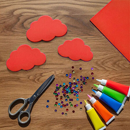 Kırmızı A4 Eva Tabaka