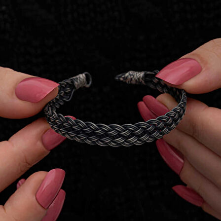 Supertrend Gümüş Kazaziye Örgü Bileklik