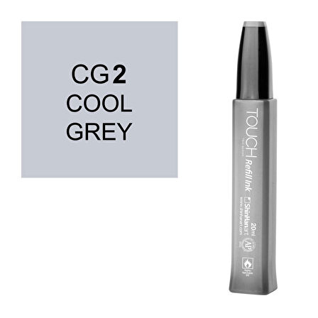 Touch Twin Marker Refill Alcohol Ink Alkol Bazlı Mürekkep 20 ml. CG2 COOL GREY 2
