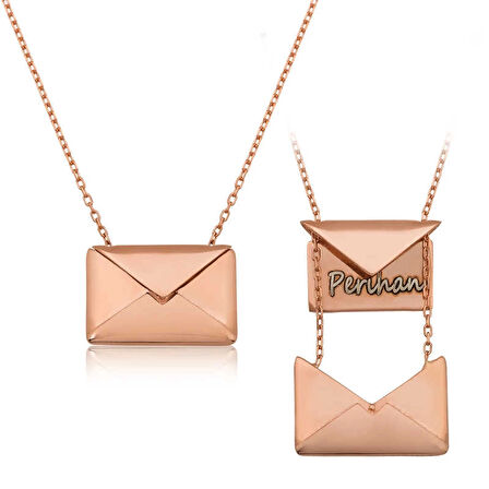 Supertrend Gümüş Sevgiliye Mektup Kadın Kolye