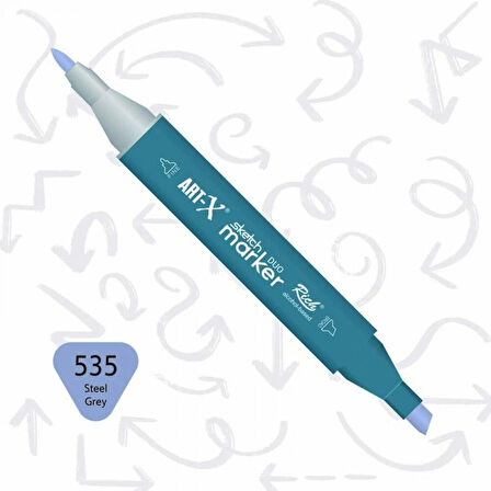 Supertrend Supertrend Sketch Marker Duo Çift Uçlu Marker Kalem 535 Steel Grey