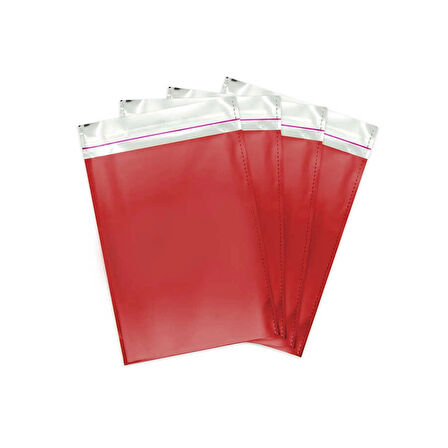 Kırmızı Metalize Poşet 12x17