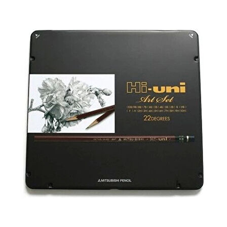 Supertrend Mitsubishi Hi-uni Art Set Dereceli Kalem Karakalem Eskiz Çizim Seti 10B-10H