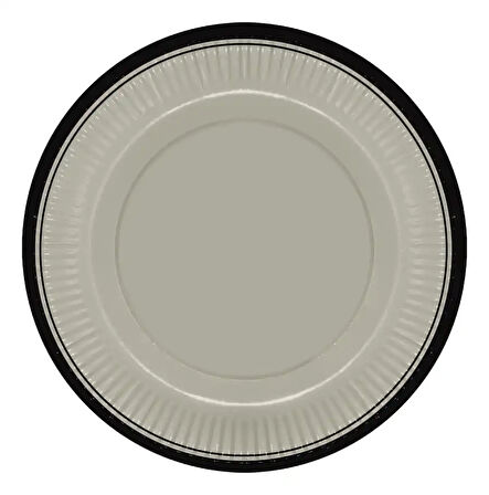 Retro Serisi Vanilya Çiçeği Karton Tabak 23cm