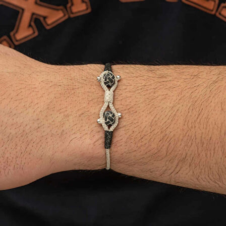 Supertrend Gümüş Kazaziye Örgü Bileklik