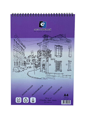 Supertrend Spiralli Eskiz Çizim Defteri 180 gr. A4 25 yp.