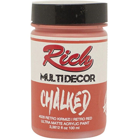 Supertrend Multi Decor Chalked Akrilik Boya 100 cc. 4528 RETRO KIRMIZI