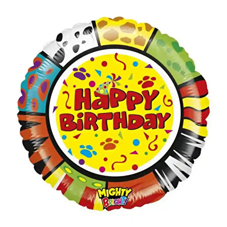 Mighty Zooloons Birthday Supertrend Folyo Balon 21"