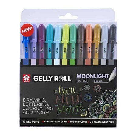 Supertrend Gelly Roll Jel Mürekkepli Kalem Seti Moonlight Cosmos Set 12 Renk