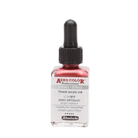 Supertrend Aero Color Akrilik Mürekkep 28 ml. 917 Aero Metallic Bright Maroon