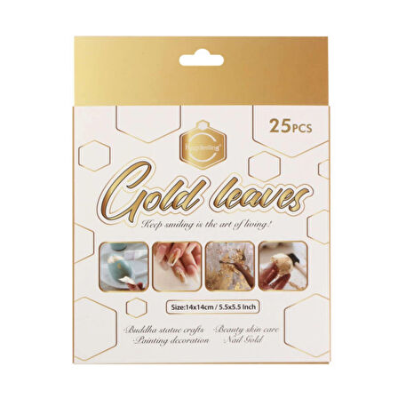 Supertrend İmitasyon Altın Yaprak Varak 14x14 cm. 25'li
