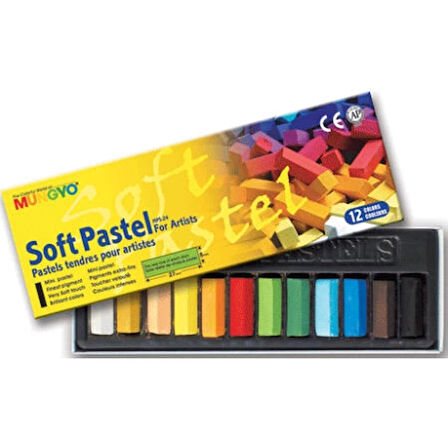 Supertrend Gallery Artists' Soft Toz Pastel Boya Seti 12 Renk Yarım Boy