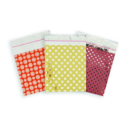 Desenli Metalize Poşet 11x12