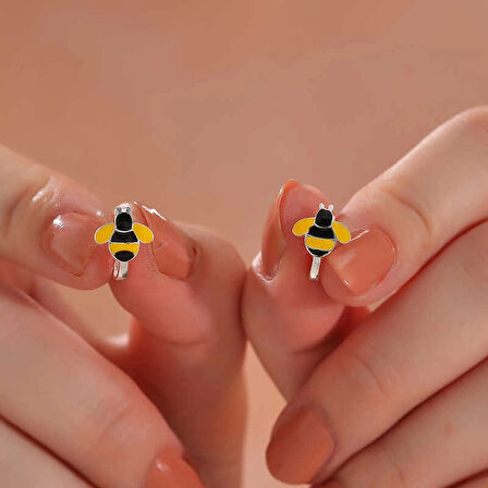 Supertrend Gümüş Arı Çocuk Küpesi