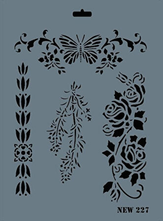 Supertrend Stencil Boyama Şablonu 25x35 cm. NEW-227