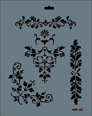 Supertrend Stencil Boyama Şablonu 25x35 cm. NEW-105