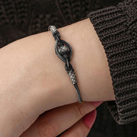 Supertrend Gümüş Kazaziye Örgü Bileklik