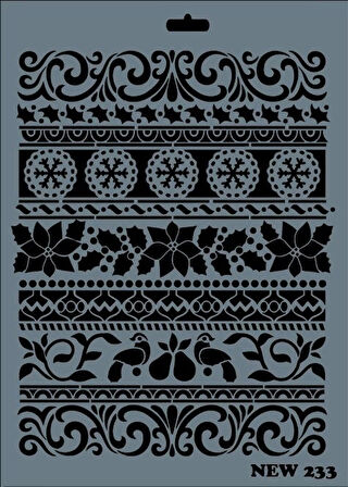 Supertrend Stencil Boyama Şablonu 25x35 cm. NEW-233