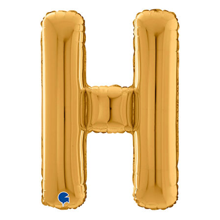 H Harf Supertrend Altın Folyo Balon 26"