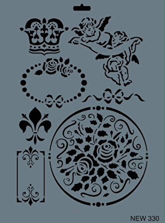 Supertrend Stencil Boyama Şablonu 25x35 cm. NEW-330