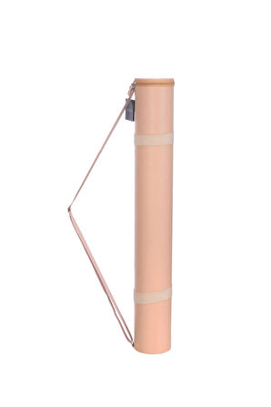 Supertrend Deri Proje Tüpü (Proje Taşıma Çantası) PASTEL PEMBE