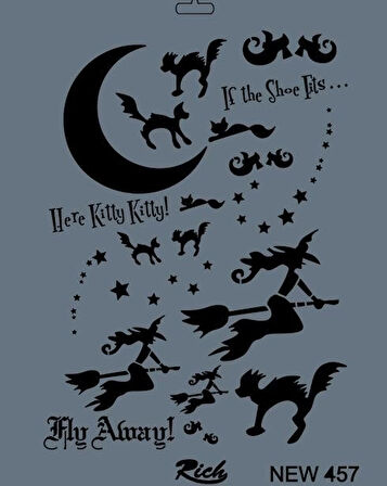 Supertrend Stencil Boyama Şablonu 25x35 cm. NEW-457